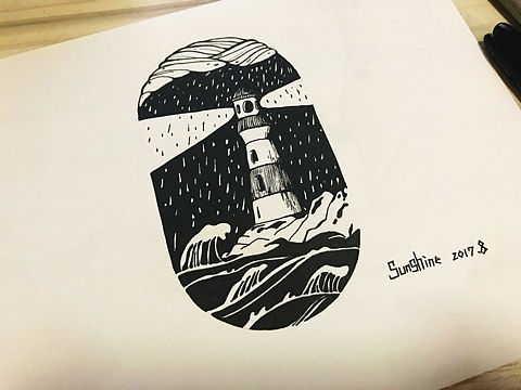 插画黑白
