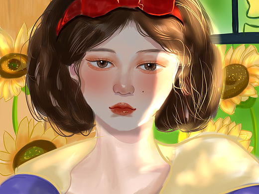 人物头像半厚涂