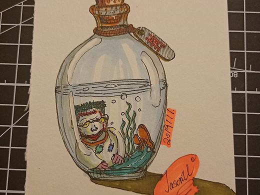 水瓶里的弗兰肯（个人主页-ZNDAzNjY4NzY=） - 儿童插画 - 站酷设计师不尬聊男孩原创素材 - 站酷ZCOOL