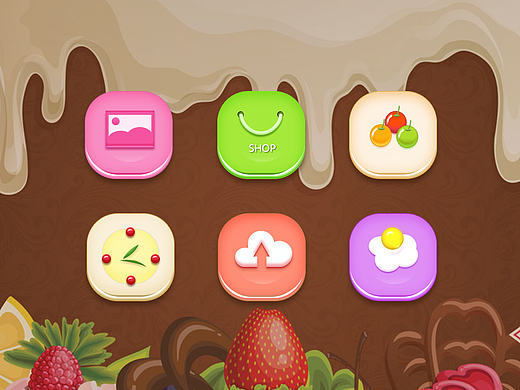 甜点风格图标练习