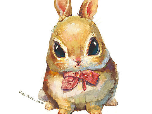 【萌宠 by 雪娃娃】——橙兔儿