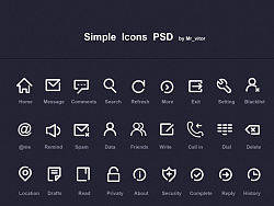 剪影图标临摹——百度simple&nbsp;icon