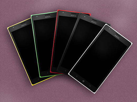 终于集齐所有颜色的Lumia 1520（个人主页-ZMTYwMTk2NDA=） - 创作习作 - 站酷设计师布忍直士原创素材 - 站酷ZCOOL