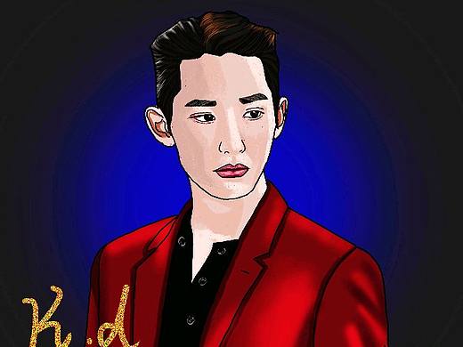 李洙赫  PS头像板绘