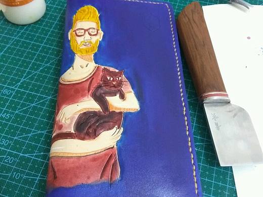 初学原创皮具皮雕