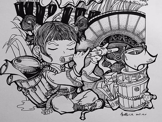 黑白装饰画-范画合辑
