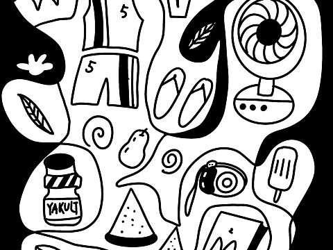 简单doodle风插画