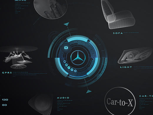 梅赛德斯奔驰动画视觉设计