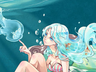 碧波海月