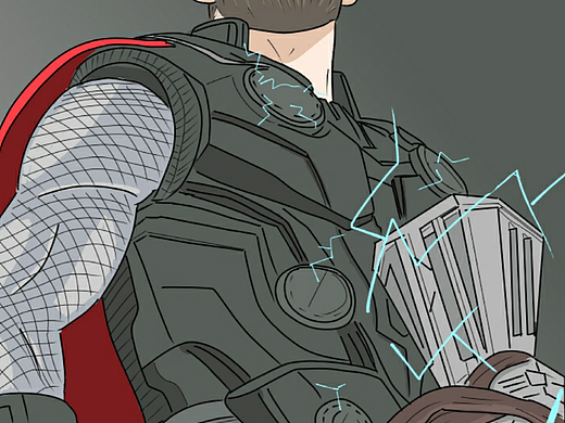 漫威雷神速涂（个人主页-ZMzA5MTkzNDA=） - 新锐潮流插画 - 站酷设计师崔加糖原创素材 - 站酷ZCOOL