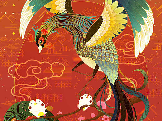 鸡年手机壁纸（个人主页-ZMjAxNjEzMzI=） - 创作习作 - 站酷设计师漫尝原创素材 - 站酷ZCOOL