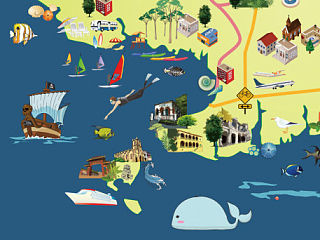 北海旅游地图(个人主页-ZNDIyNjAwMA==) - 信息图表 - 站酷设计师kireyi原创素材 - 站酷ZCOOL