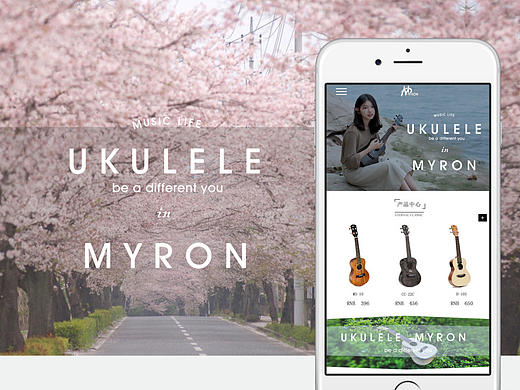 乐器类 PC网页web 移动端 GUI展示