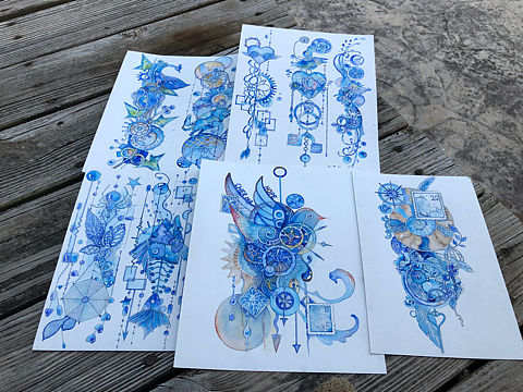 最近在画这样一组朋克系列