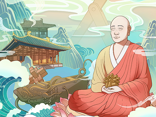 鉴真大师NFT视觉形象设计
