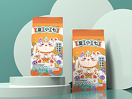 皇小七猫粮包装设计