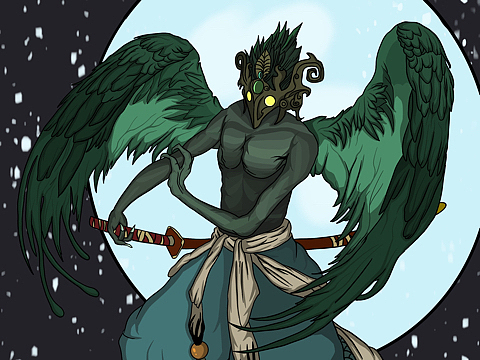 山海经十二祖巫-句芒