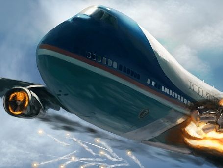 空军一号坠落