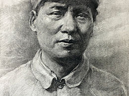 素描人像练习-共和国脊梁