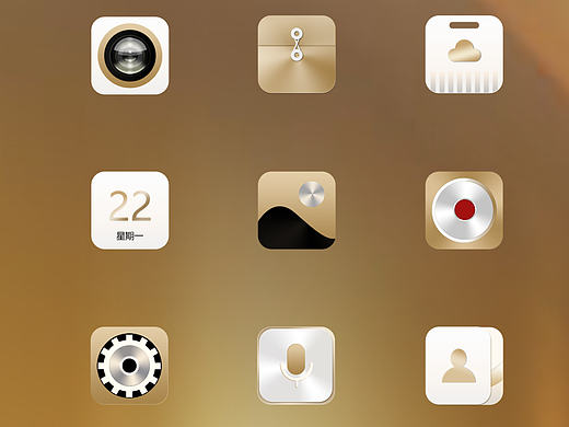 “流金岁月”主题图标