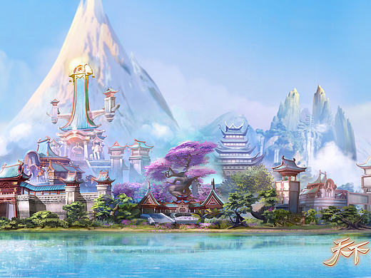 网易游戏《天下》手游，H5宣传全景图