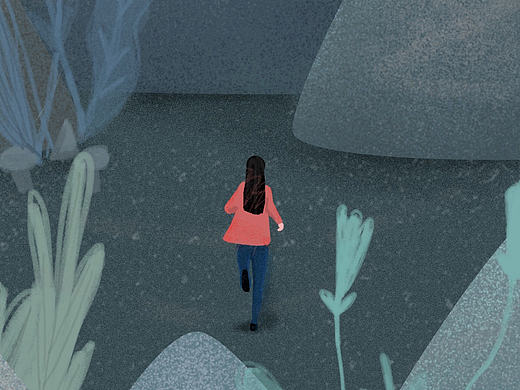 我有一些和你一样的翻山越岭的故事,想画给你看。