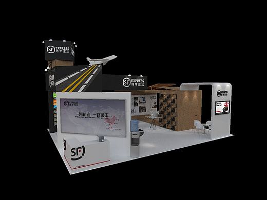 順豐展臺（個人主頁-ZMTY5OTM4MTY=） - 展陳設(shè)計 - 站酷設(shè)計師Nikimong原創(chuàng)素材 - 站酷ZCOOL