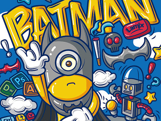 BATMAN-矢量插画