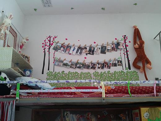 装饰寝室 大一满满的少女心啊