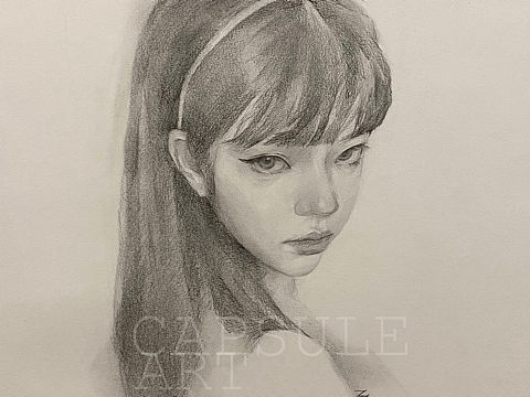 素描肖像人物
