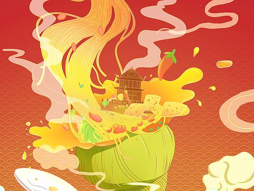 螺螄粉（個(gè)人主頁-ZNTM2MjQyOTY=） - 海報(bào) - 站酷設(shè)計(jì)師Z90538232原創(chuàng)素材 - 站酷ZCOOL