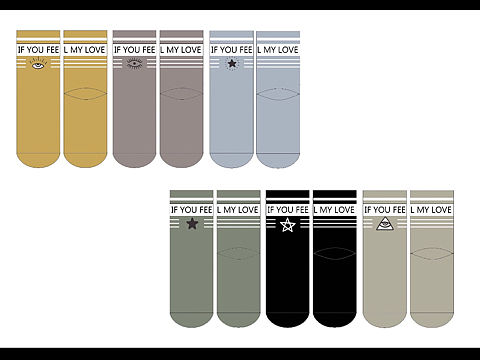 袜子平面图设计