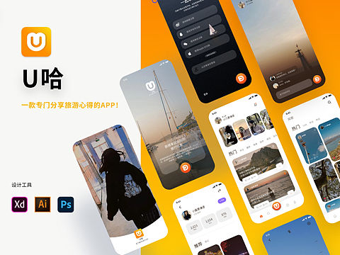 “U哈”旅游APP交互原型设计