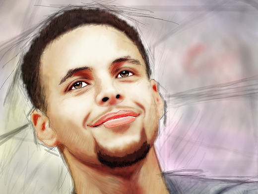 curry PS照片转手绘（个人主页-ZMTY5NDc3NjA=） - 创作习作 - 站酷设计师赵birong原创素材 - 站酷ZCOOL