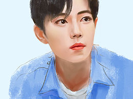 肖战 头像插画