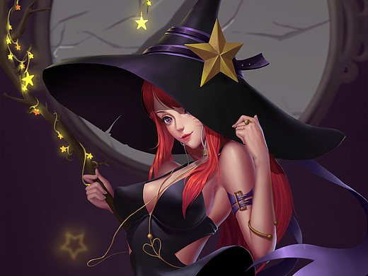 4年前爱次肉的小七368439插画-游戏原画小魔女 鱼鱼3年前mveight