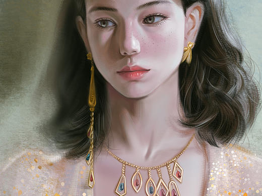 板绘厚涂人物