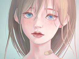 手绘头像插画