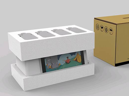 一款共享充电机柜的包装方案参考