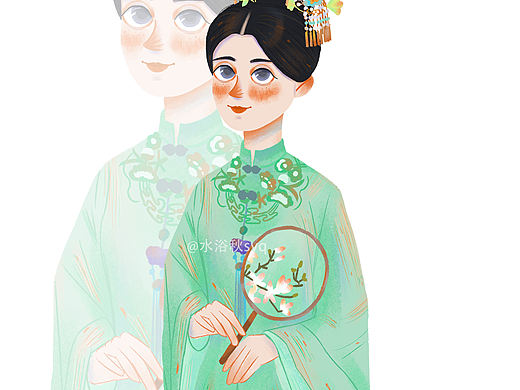 锦心似玉电视剧罗十一娘人物插画海报