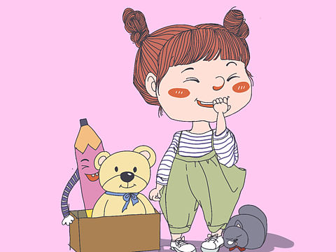 萌萌哒（个人主页-ZMzEzOTgyODQ=） - 儿童插画 - 站酷设计师Estelle斌哥原创素材 - 站酷ZCOOL