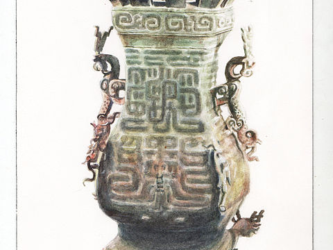 【文物系列】春秋莲鹤方壶