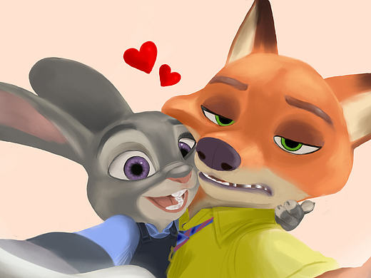 疯狂动物城Nick&Judy