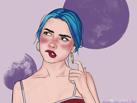 八月打卡 procreate 练习的第一个月