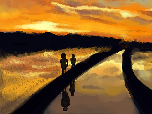 板绘。插画。原创。