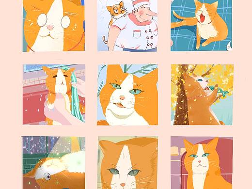 插画猫