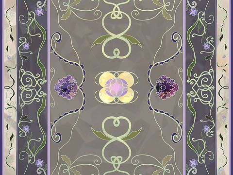 缠枝纹（个人主页-ZNTMwMjk5MDg=） - 艺术插画 - 站酷设计师咔噜咔噜cl原创素材 - 站酷ZCOOL