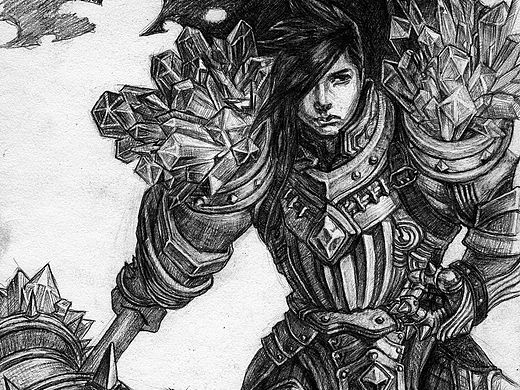 手绘练习：宝石骑士