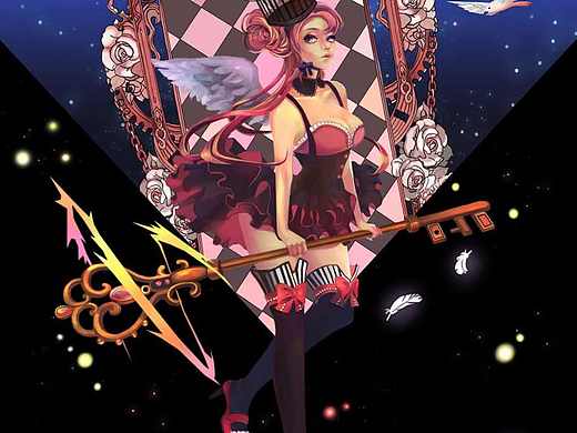 立绘-魔法少女（个人主页-ZMjEzMDkyMDg=） - 商业插画 - 站酷设计师袋鼠兜兜里的树懒原创素材 - 站酷ZCOOL