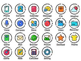 手機(jī)主題圖標(biāo)練習(xí)